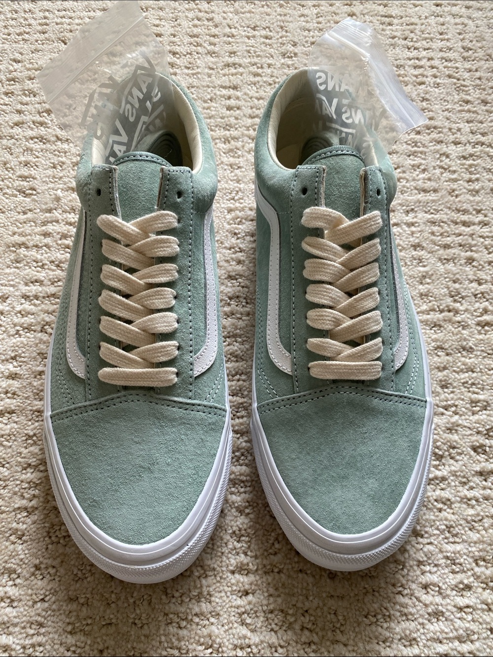NEW - Vans SAMPLE Old Skool Suede Sneakers - Sea-foam Green